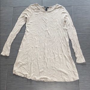Tan T-shirt dress